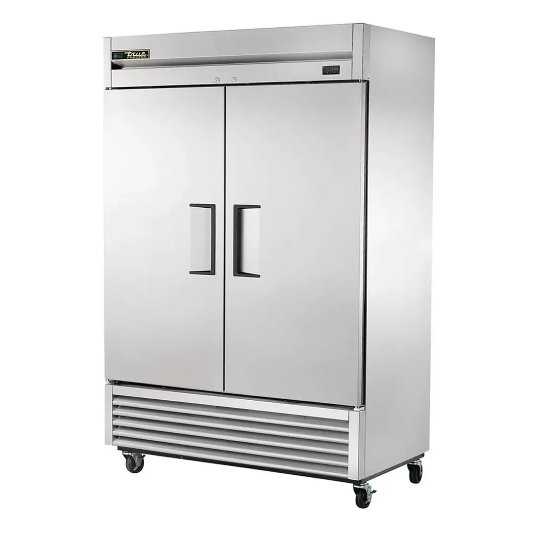 True T-49F-HC 54″ Two Section Reach-In Freezer w/ 2 Solid Doors, Stainless Steel Front Aluminum Sides 2