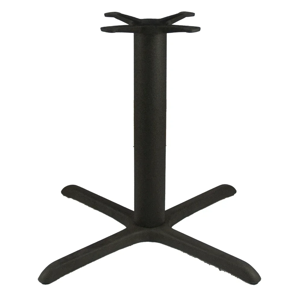 American Tables & Seating 3 Piece Dining Height Table Base Kit – 4″ Column, 36″ x 36″ Base Spread, Black