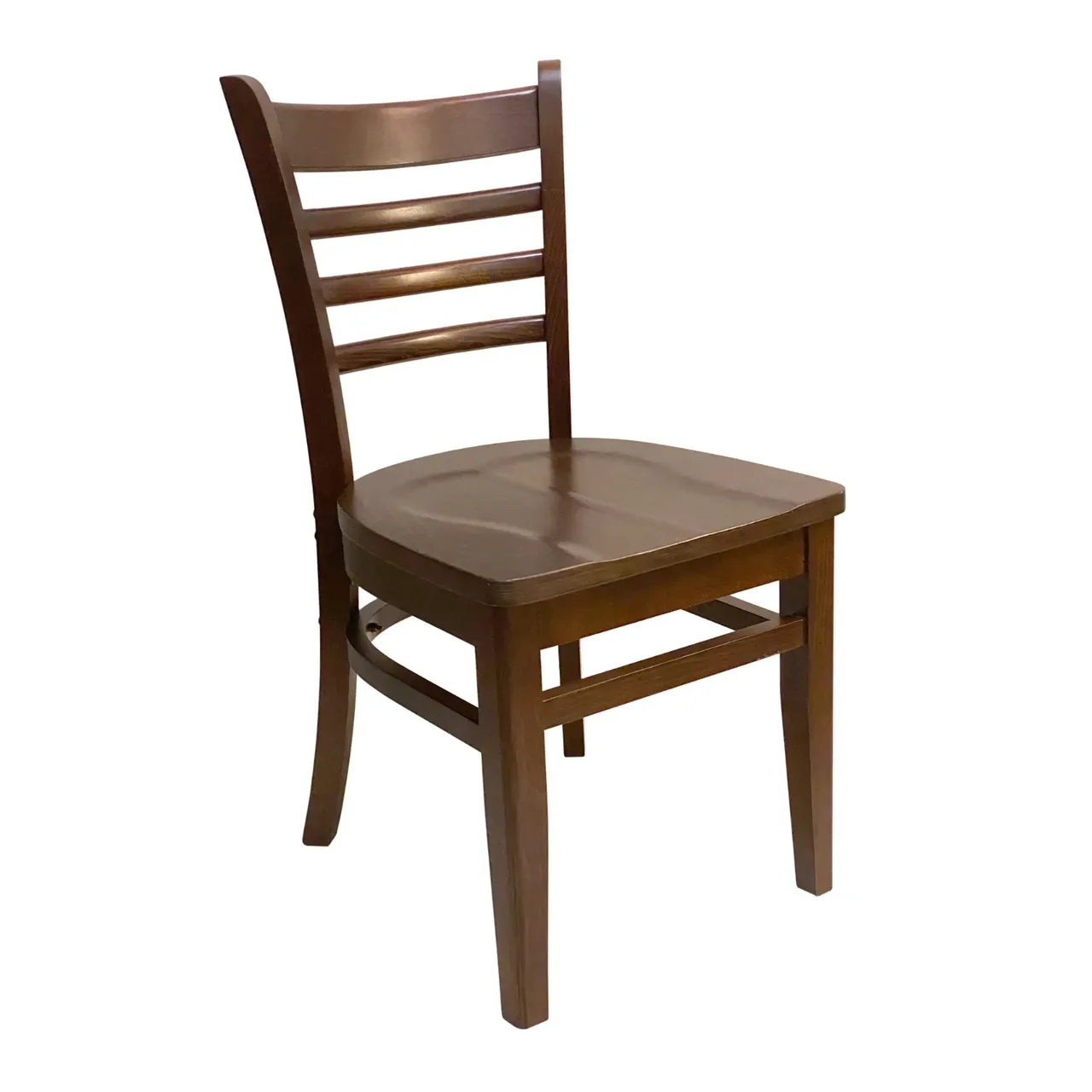AAA Furniture Wholesale 411A WS Indoor Side Chair with Flared Ladder Back (Quick Ship)