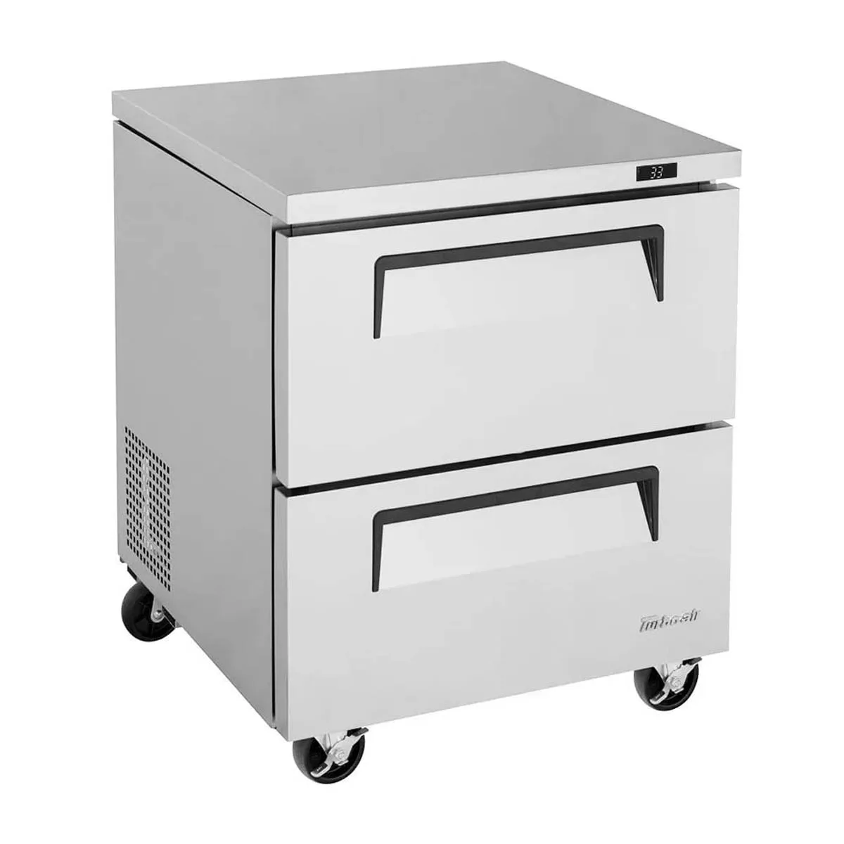 Turbo Air TUF-28SD-D2-N 27″ 1-Section Undercounter Freezer w/ 2 Drawers, 6.8 cu. ft. 4