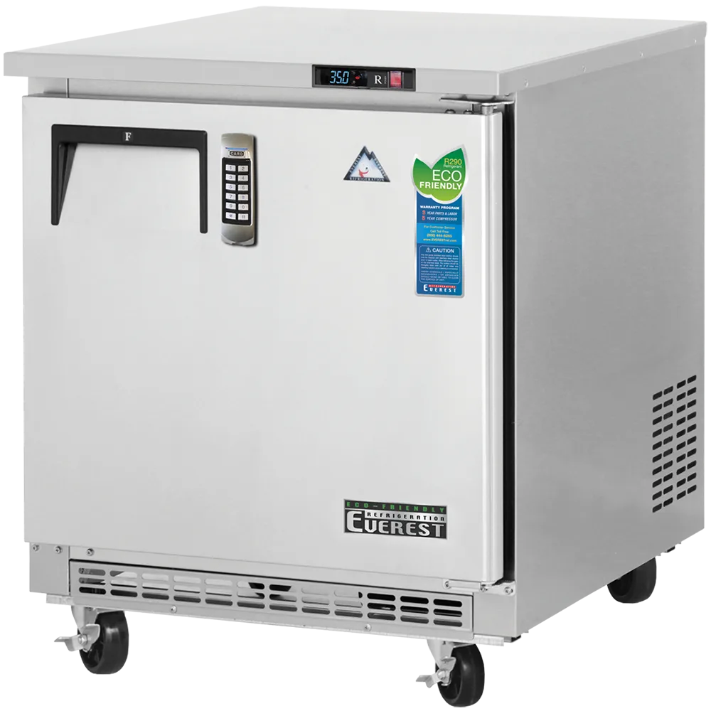 Everest Refrigeration ETBR1-LAB 27″ Medical Refrigerator w/ 1 Solid Door, 7.5 cu. ft., 2 Shelves