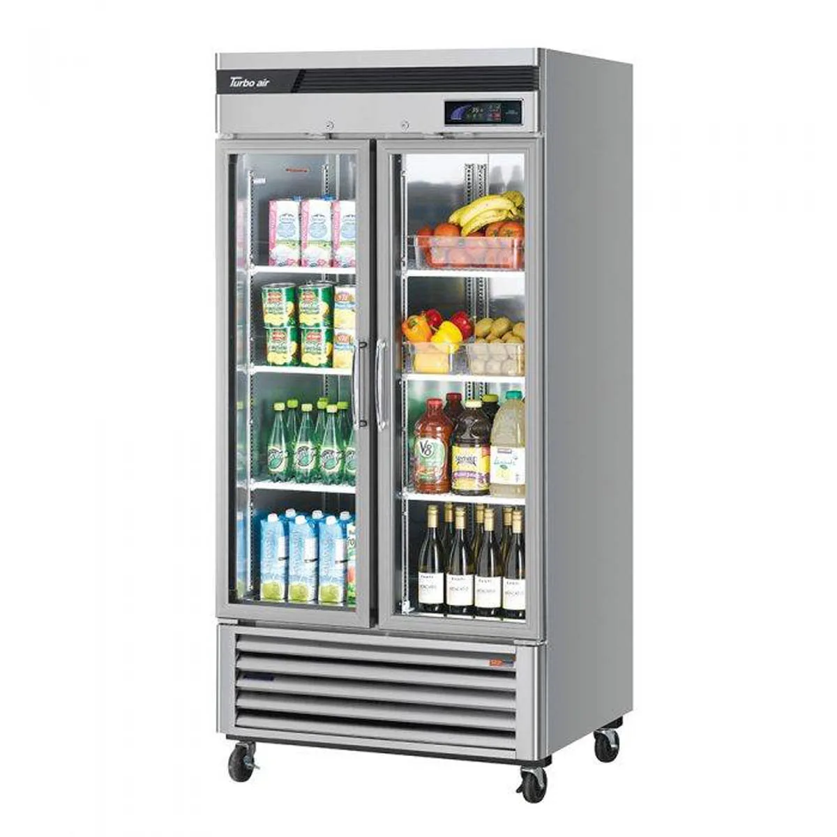 Turbo Air TSR-35GSD-N 39″ 2-Section Merchandiser Refrigerator w/ Glass Door, 29.19 cu. ft.