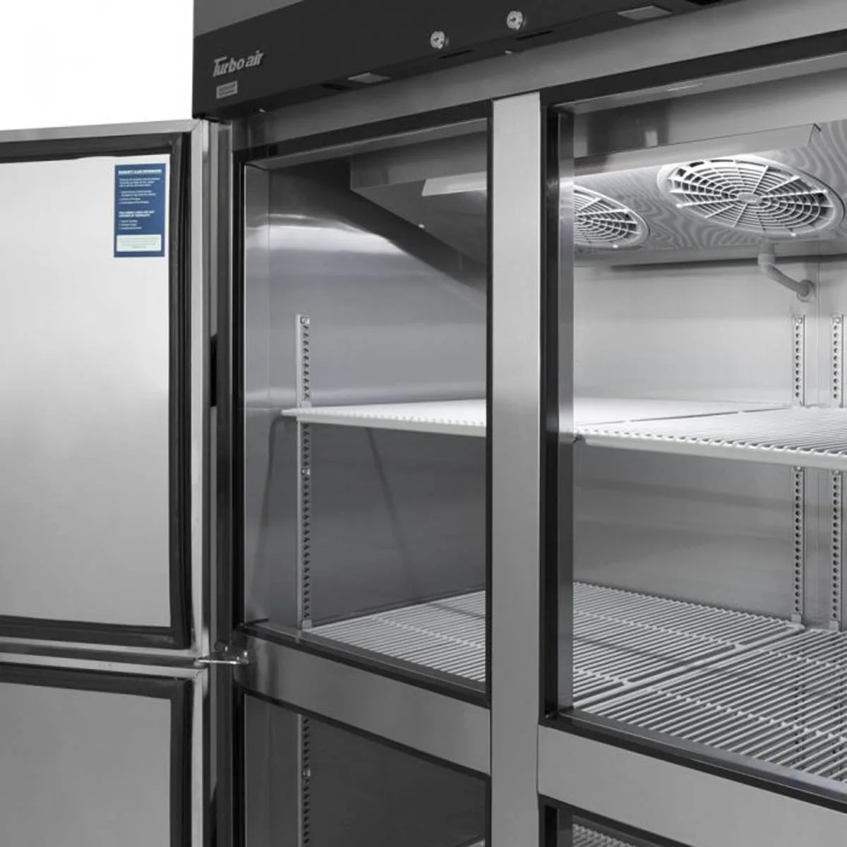 Turbo Air M3R47-2-N 51″ Two Section Reach-In Refrigerator w/ 2 Solid Doors, Top Mount, Aluminum Interior, 42 cu. ft. 3
