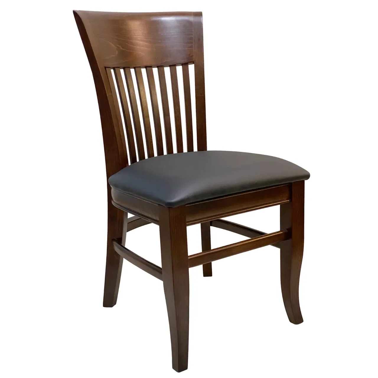 AAA Furniture Wholesale 537 GR4 Indoor Side Chair with 7-Slat Back and Upholstered Seat