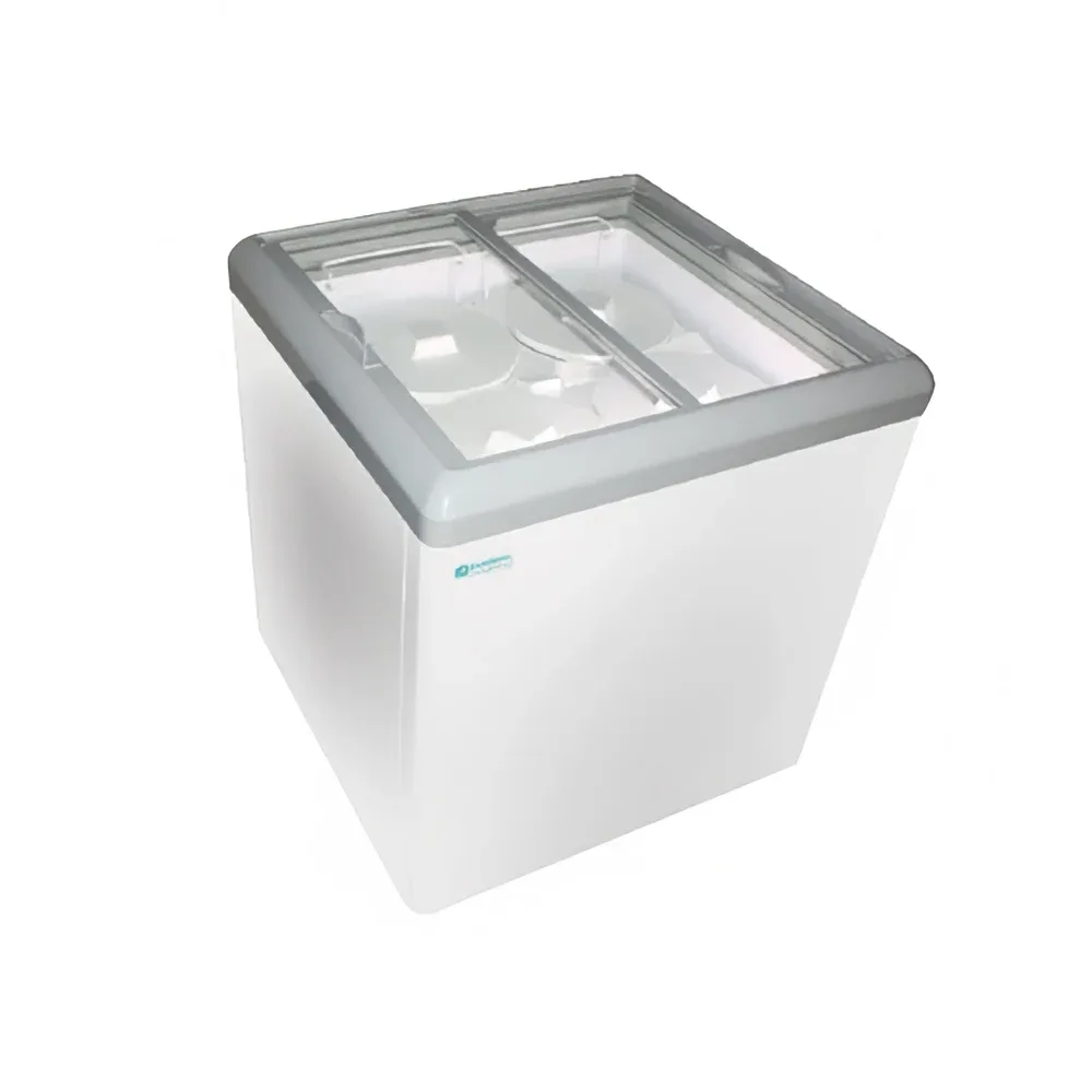 Excellence Industries 28 1/2″ Dual Temperature Dipping Cabinet w/ 2 Basket Capacity – White, 115v