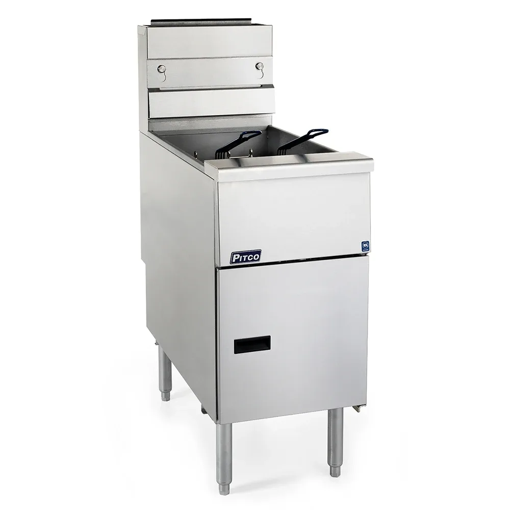 Pitco SG14RS Gas Fryer – (1) 50 lb Vat, Floor Model, Natural Gas