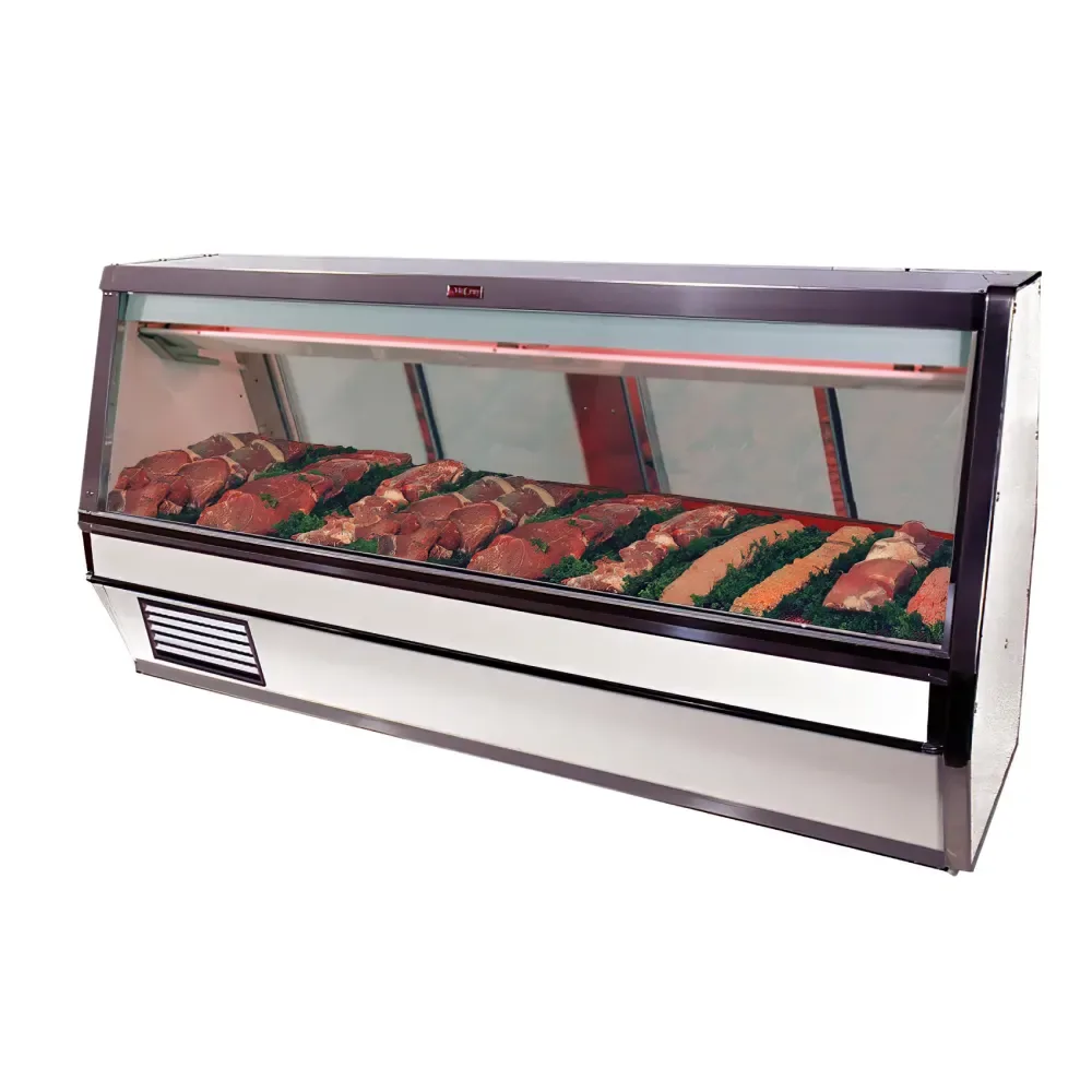 Howard-McCray SC-CMS40E-4-LED 52 1/2″ Full Service Red Meat Case w/ Straight Glass – (1) Level, 115v