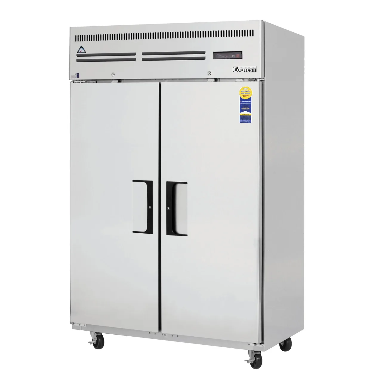 Everest ESF2 49″ Two Section Reach-In Freezer w/ 2 Solid Doors, Top Mount, 48 cu. ft.