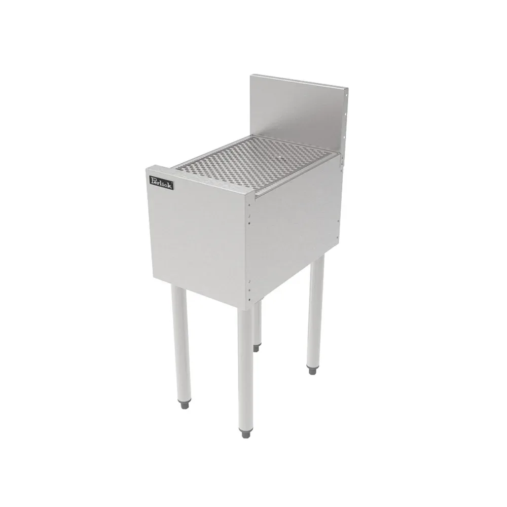 Perlick TS12DB Underbar Freestanding Drainboard – 6″ Backsplash, 12″ x 18 9/16″