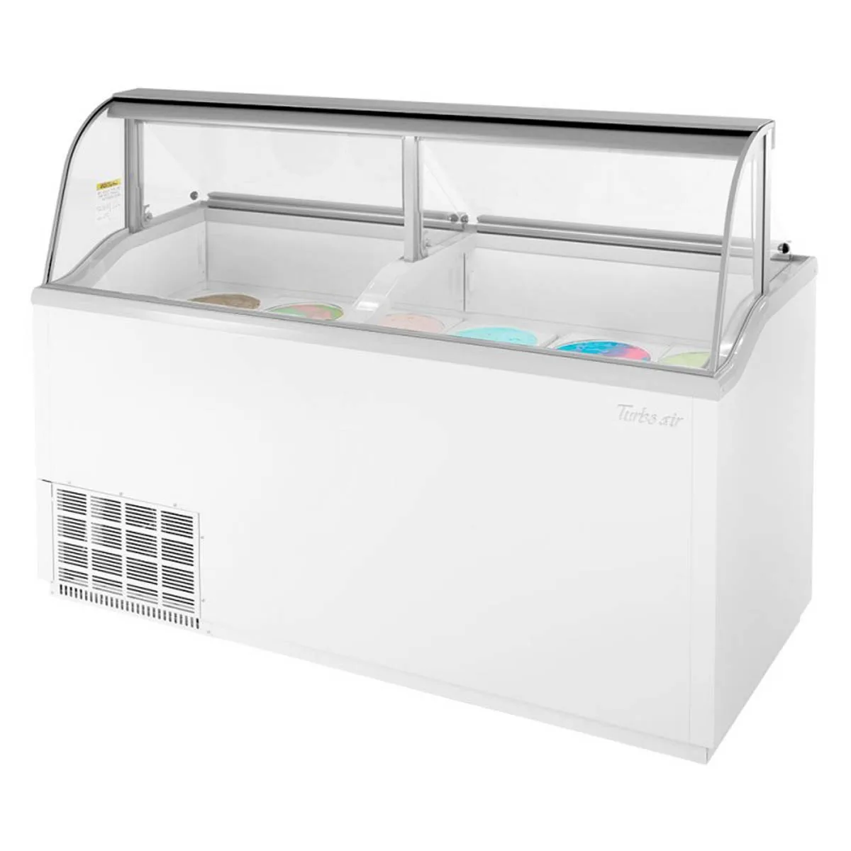 Turbo Air TIDC-70W-N 68″ Curved Glass Ice Cream Dipping Cabinet