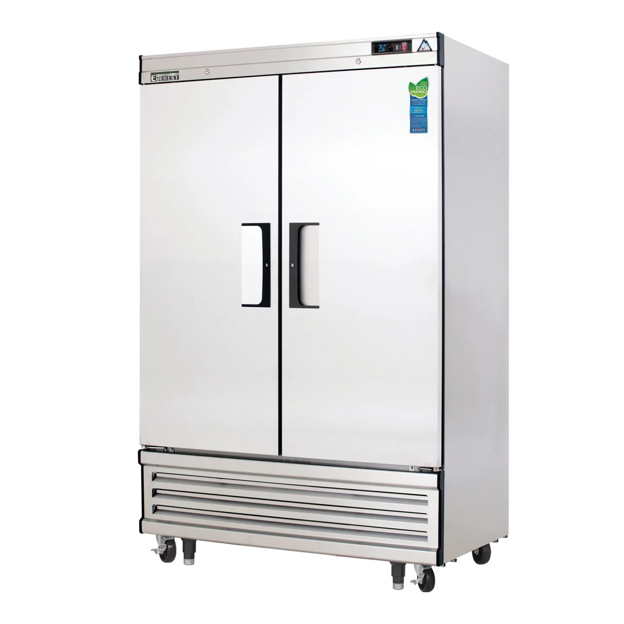Everest EBSR2 49″ Two Section Reach-In Refrigerator w/ 2 Solid Full Doors, Bottom Mount, Stainless Steel, 48 cu. ft.