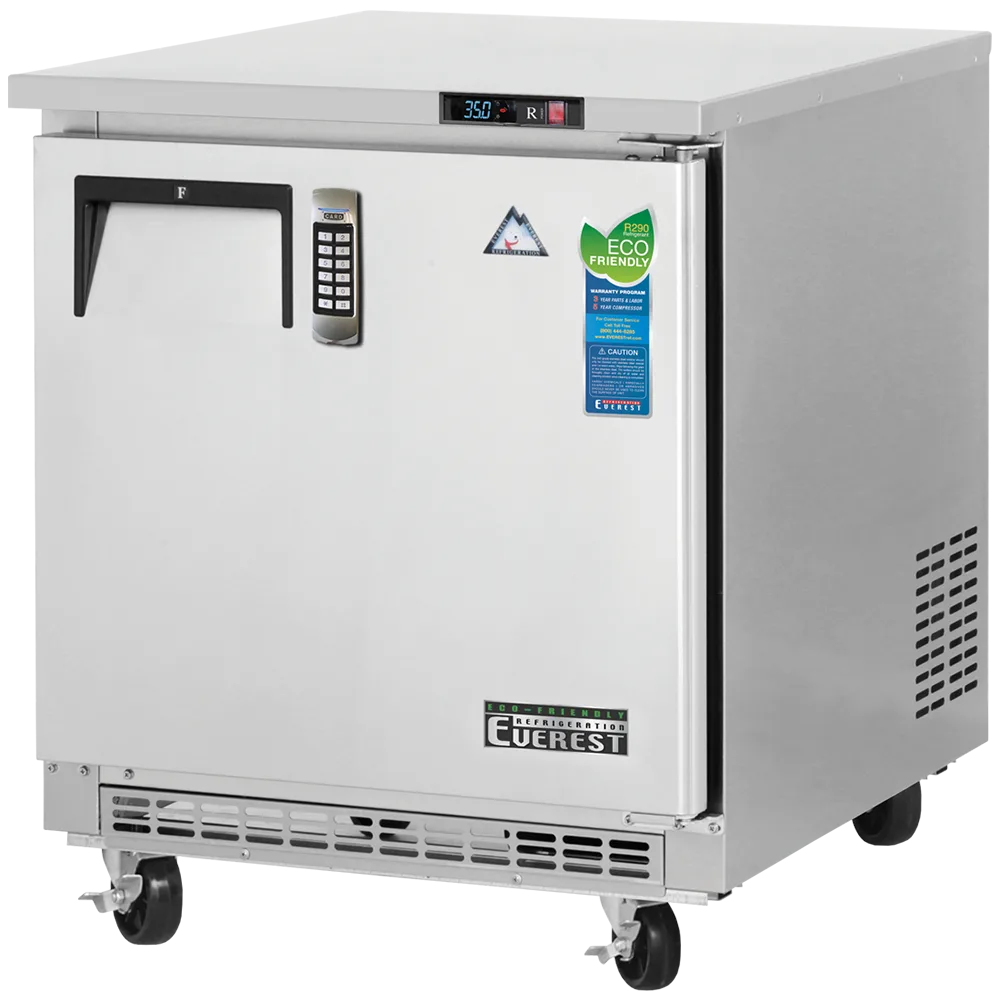 Everest Refrigeration ETBF1-LAB 27″ One Section Medical Freezer w/ Solid Door, 7.5 cu. ft.