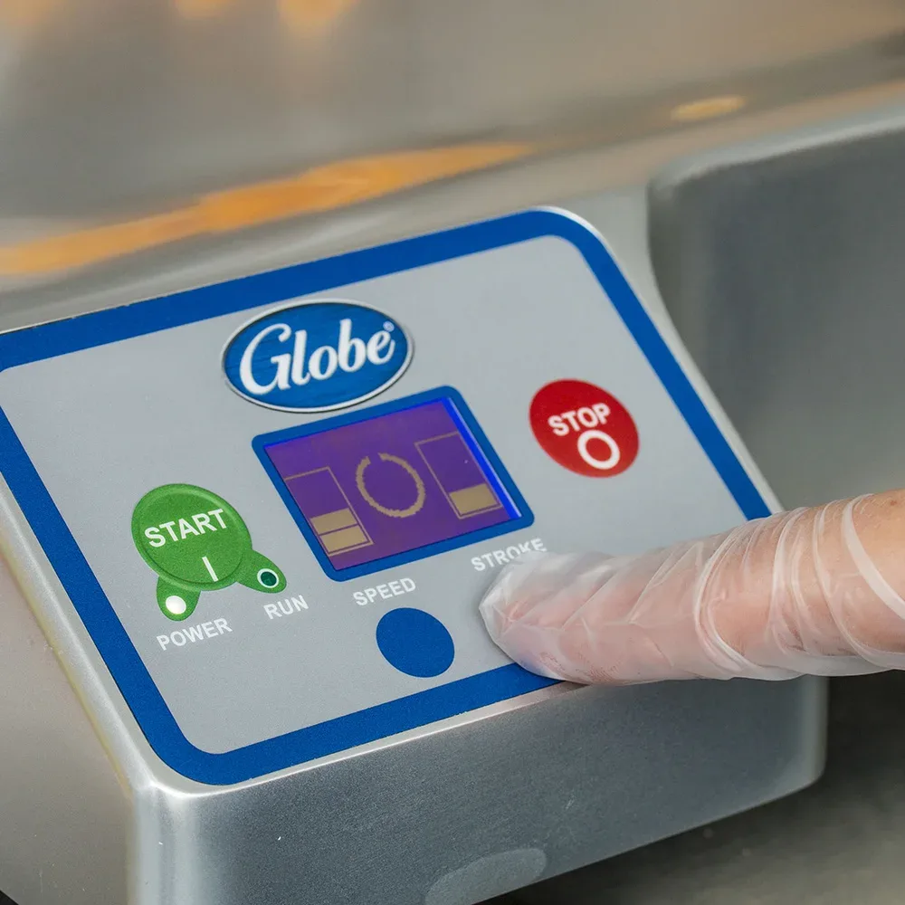 Globe S13A Automatic Meat & Cheese w/ 13″ Blade, Belt Driven, Aluminum, 1/2 hp 2