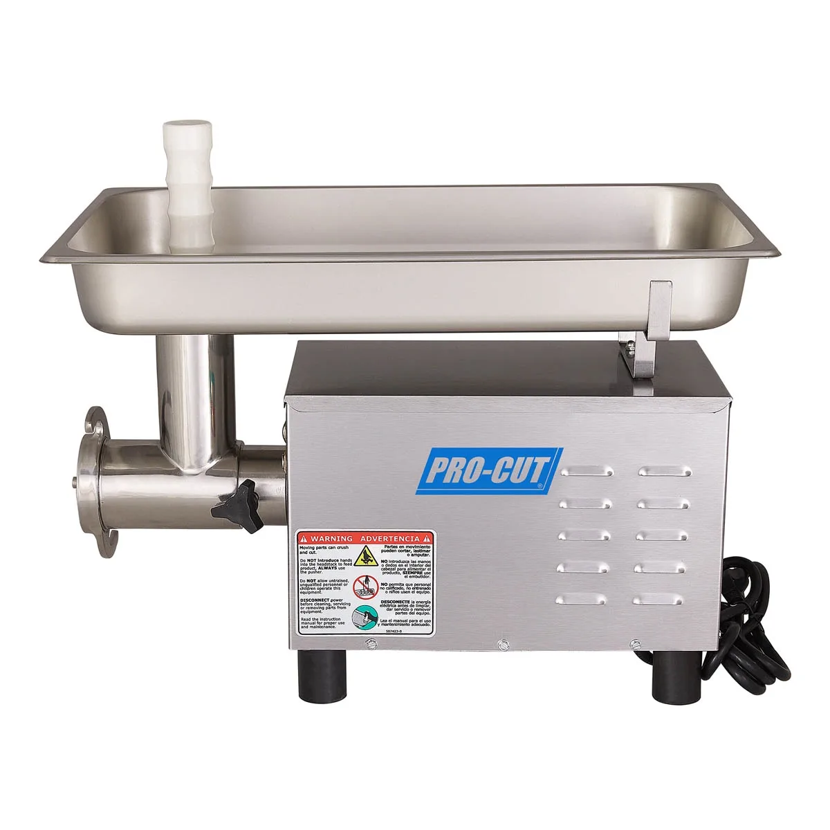 Pro-Cut KG-12-SS Bench Model Electric Meat Grinder, #12 Hub, 3/4 Hp 2