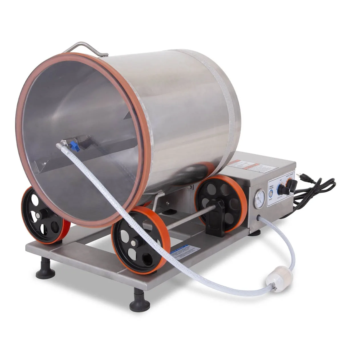 ProCut KMV-25 Electric Stainless Steel Vacuum Tumbler with 55 Ib. Capacity, 100 Watts, 1/6 Hp 3