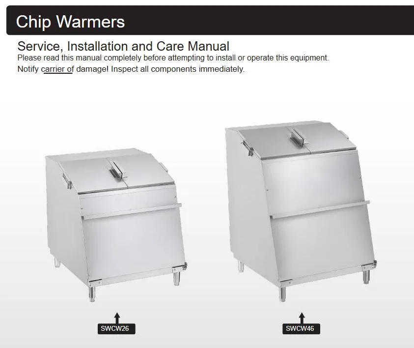 Serv-Ware SWCW-26 Bulk Nacho Chip Warmer