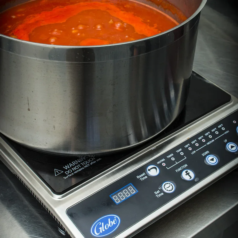 Globe IR1800 Countertop Induction Cooktop w/ (1) Burner, 120v 3
