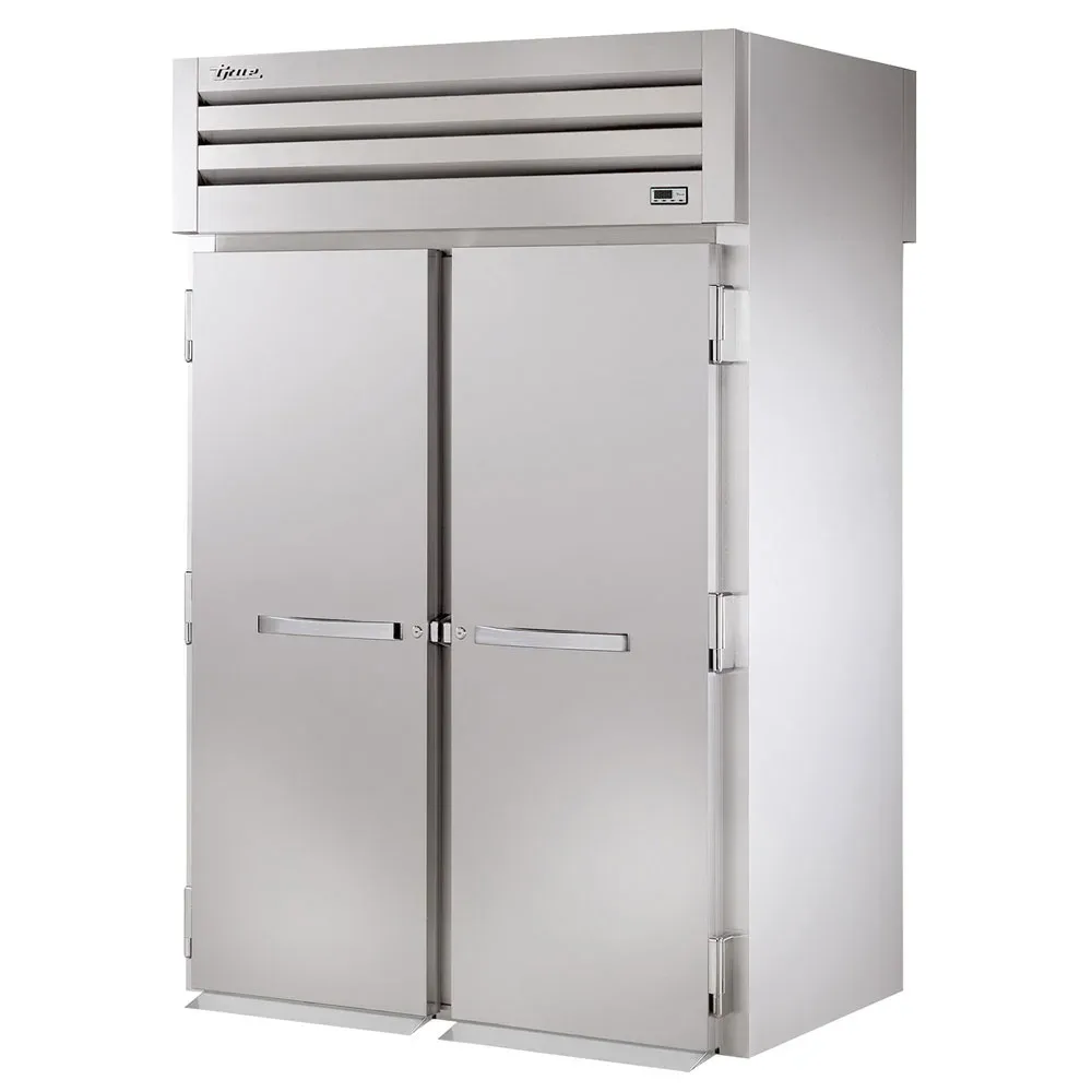 True STR2RRT-2S-2S 68″ Two Section Roll Thru Refrigerator, (4) Left/Right Hinge Solid Doors, 115v