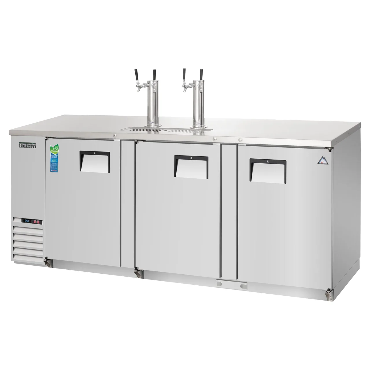Everest EBD4-SS 89″ Direct Direct Draw Keg Refrigerator, Stainless Steel, 4 Keg