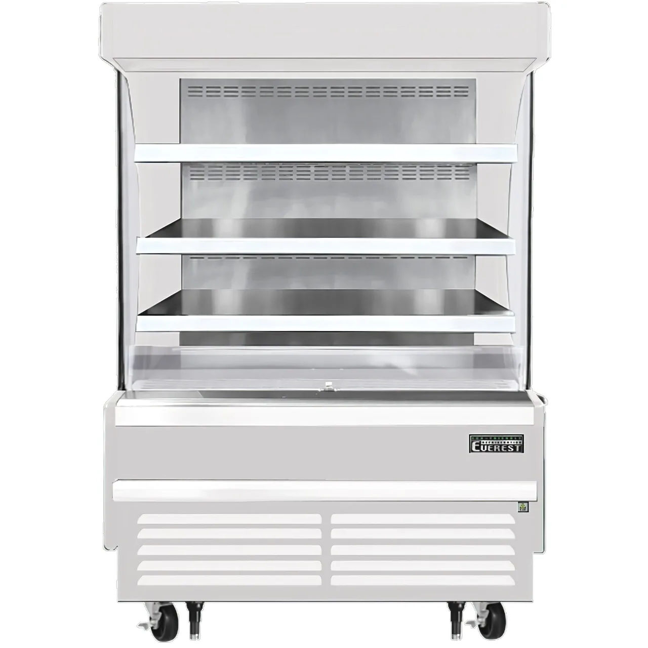 Everest EOMV-48-W-28-S 48″ Vertical Open Air Merchandiser in White, High Profile, 3 Shelves, 12.2 cu. ft.