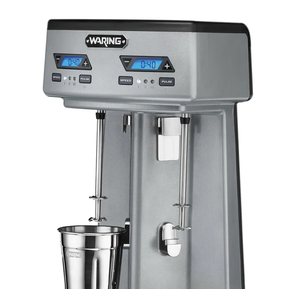 Waring WDM240TX Countertop Drink Mixer w/ (2) Spindles & (3) Speeds, 120v 4