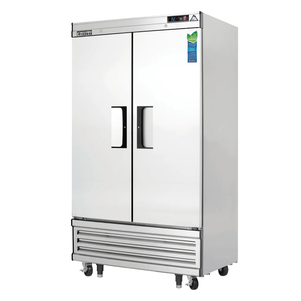 Everest EBNR2 39″ Two Section Reach-In Refrigerator w/ 2 Solid Full Door, Bottom Mount, Stainless Steel, 33 cu. ft.