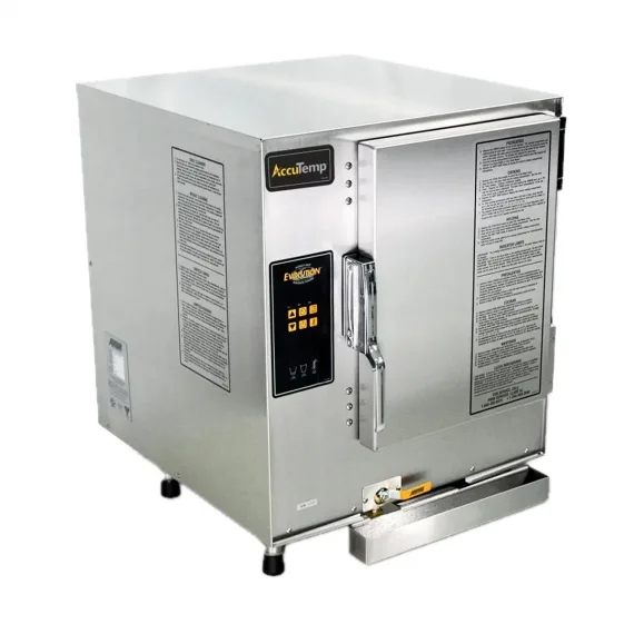AccuTemp E62403E110 Electric Countertop Convection Steamer, Boilerless, 6 Pan