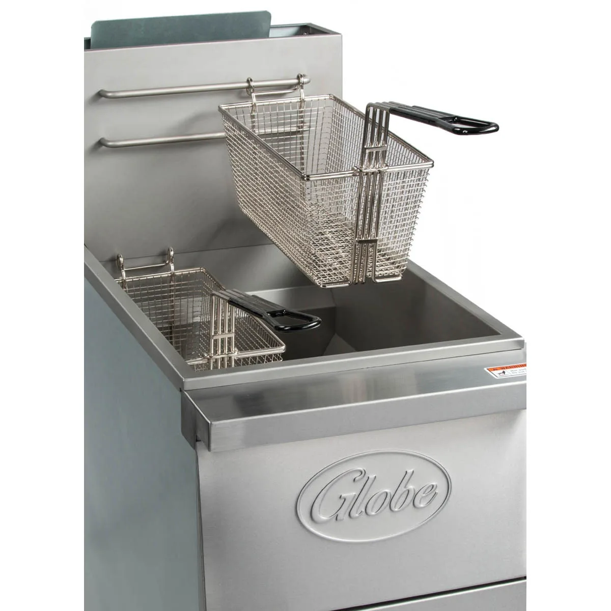 Globe GFF35G Gas Fryer – (1) 35 lb Vat, Floor Model 4