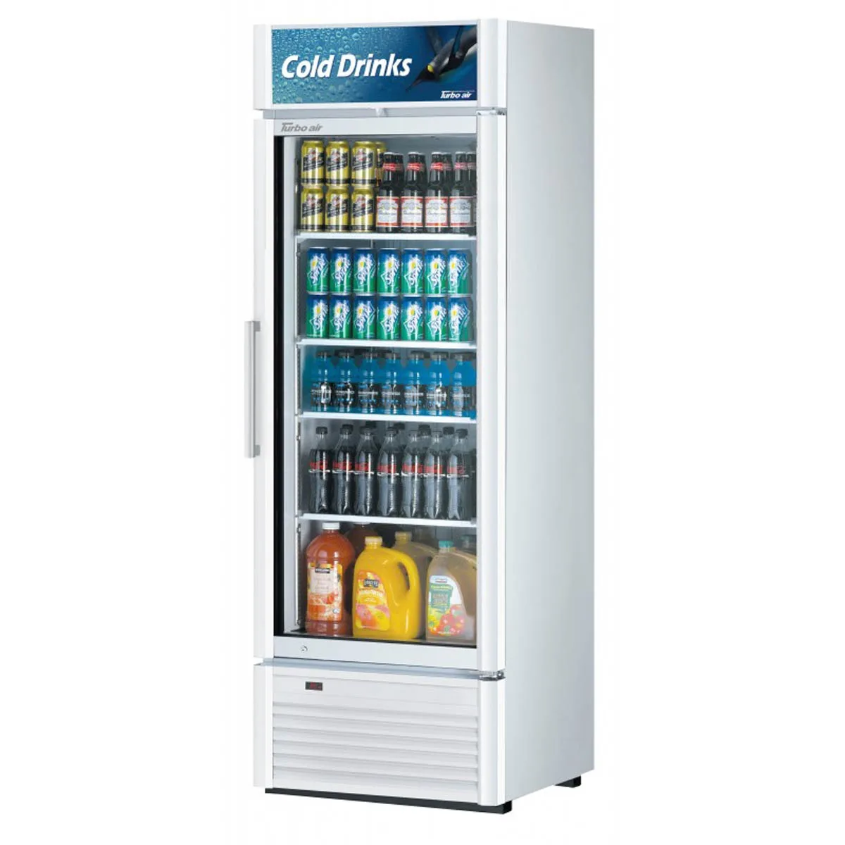 Turbo Air TGM-20SD-N6 27″ 1-Section Merchandiser Refrigerator with Glass Door, 16 cu. ft.