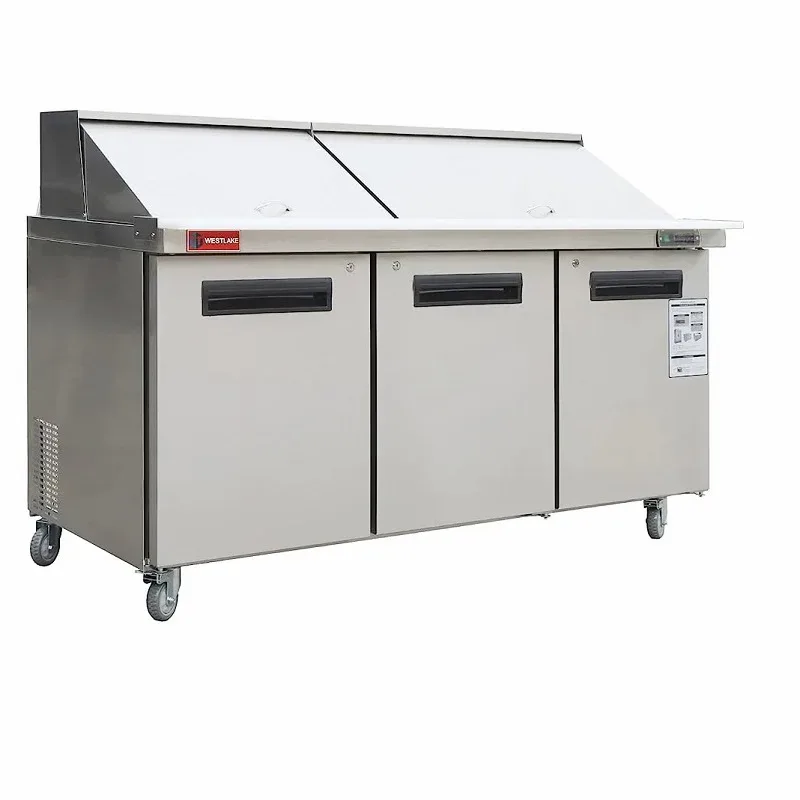 72″ wide 2 Door Mega Top Food Prep Table