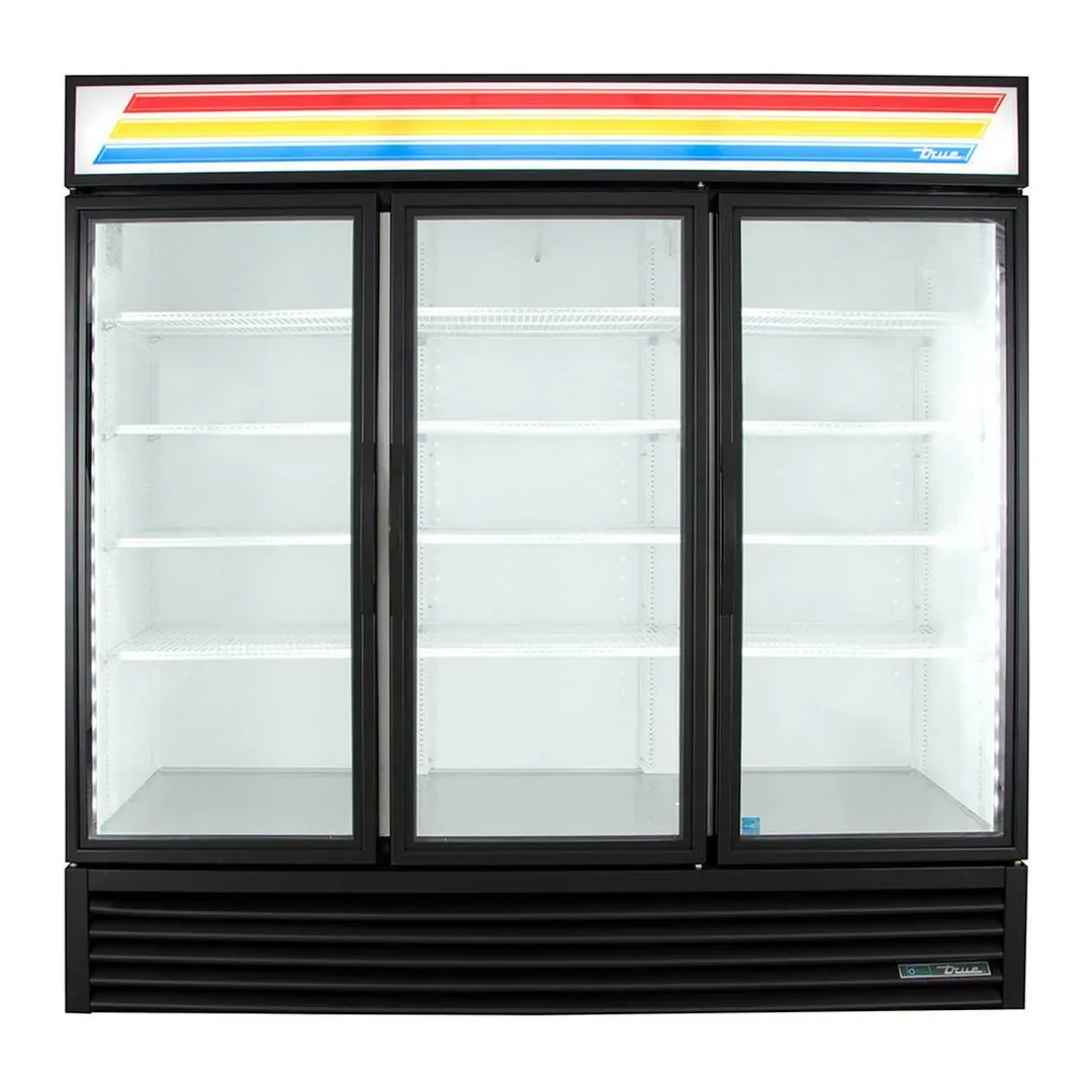 True GDM-72-HC~TSL01 78″ 3-Section Glass Swing Door Refrigerated Merchandiser 2