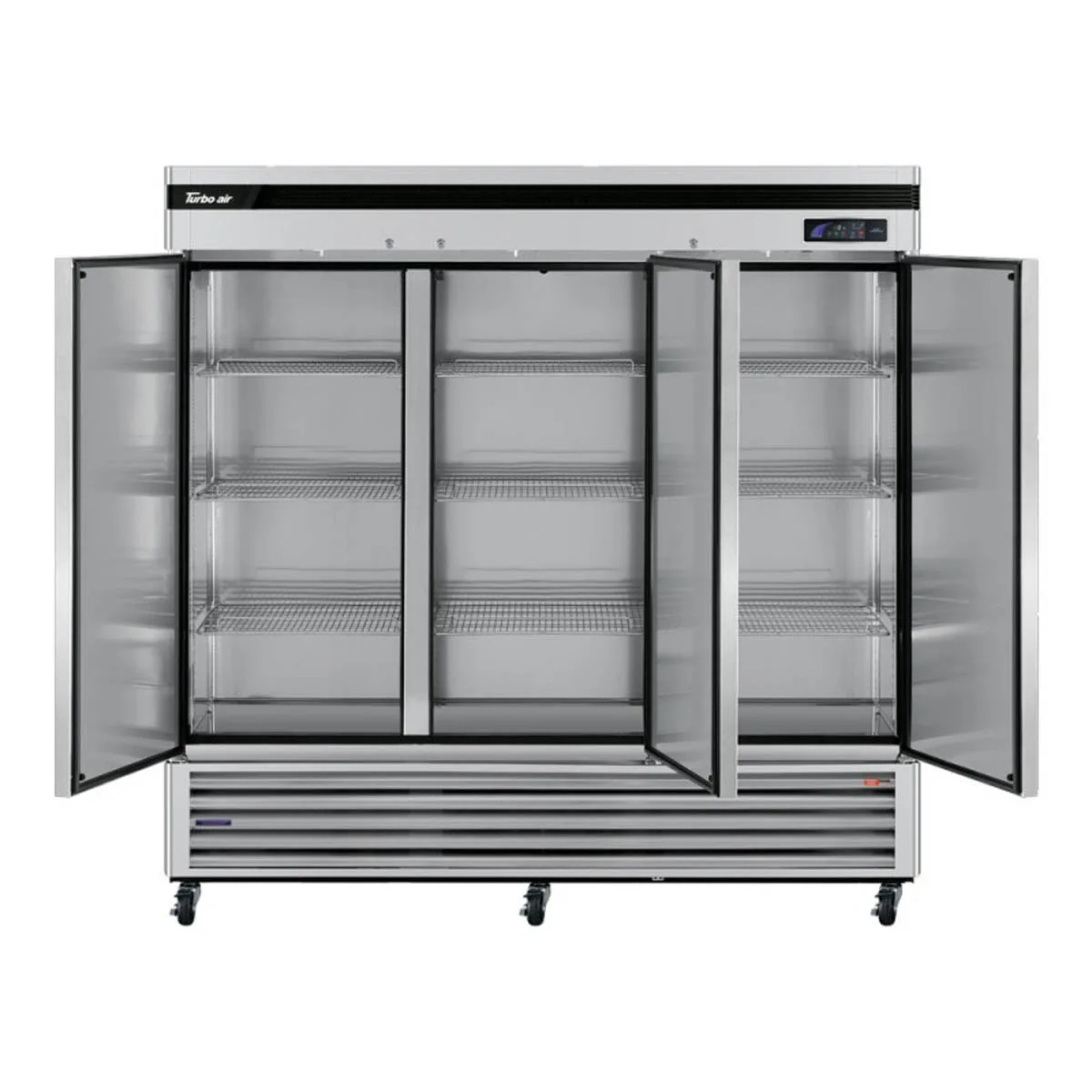 Turbo Air TSF-72SD-N 81″ Three Section Reach-In Freezer w/ 3 Solid Doors, Bottom Mount, 64 cu. ft. 4