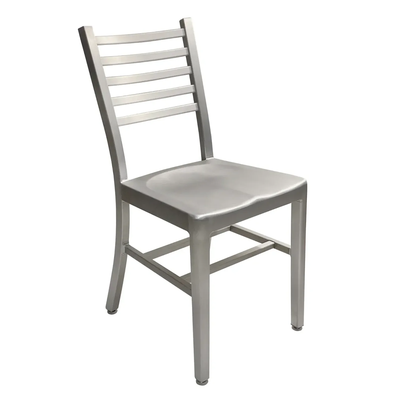 AAA Furniture Wholesale 805A Aluminum Outdoor Side Chair with Ladder Back (Quick Ship)
