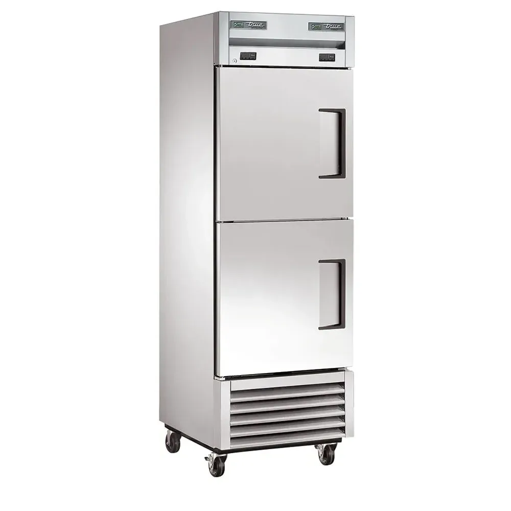 True T-23DT-HC 27″ One Section Commercial Combo Refrigerator Freezer – Left Hinge Solid Doors, Dual Temp, 115v