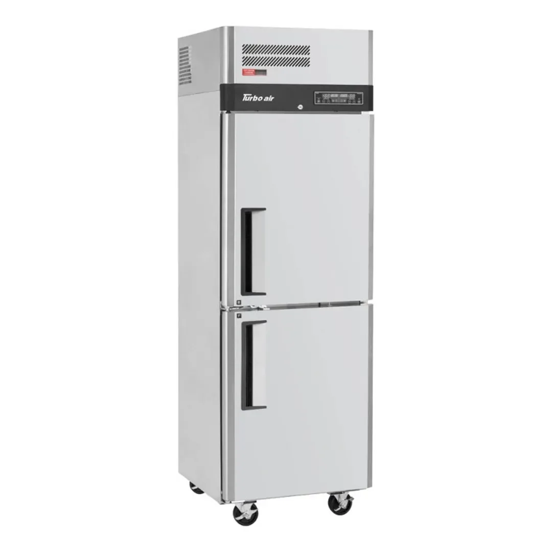 Turbo Air M3RF19-2-N 25″ 1-Section Reach-In Refrigerator/Freezer Combo w/ 2 Half Solid Doors