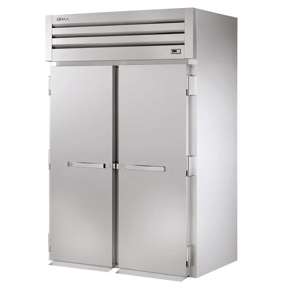 True STG2RRT-2S-2S 68″ Two Section Roll Thru Refrigerator, (4) Left/Right Hinge Solid Doors, 115v