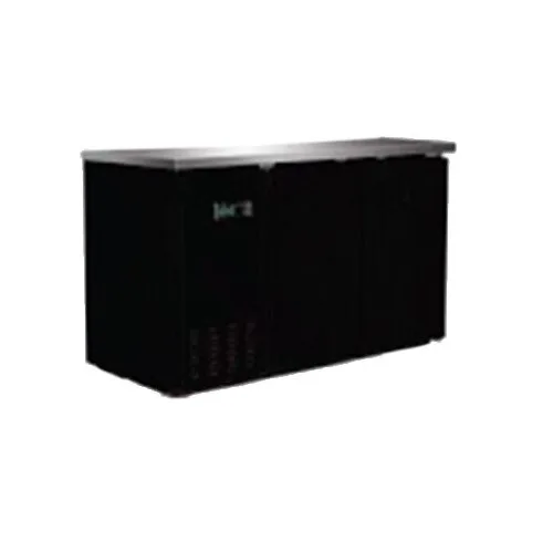 Serv-Ware BB2-24-HC 49″ 2 Section Back Bar Cooler with Solid Door