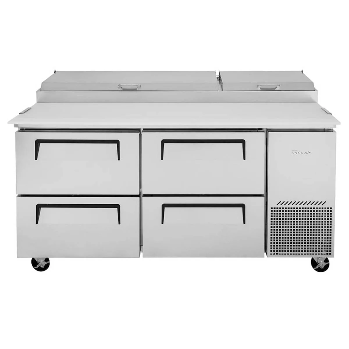 Turbo Air TPR-67SD-D4-N 67″ Refrigerated Pizza Prep Table w/ 4 Drawers, 20 cu. ft. 4
