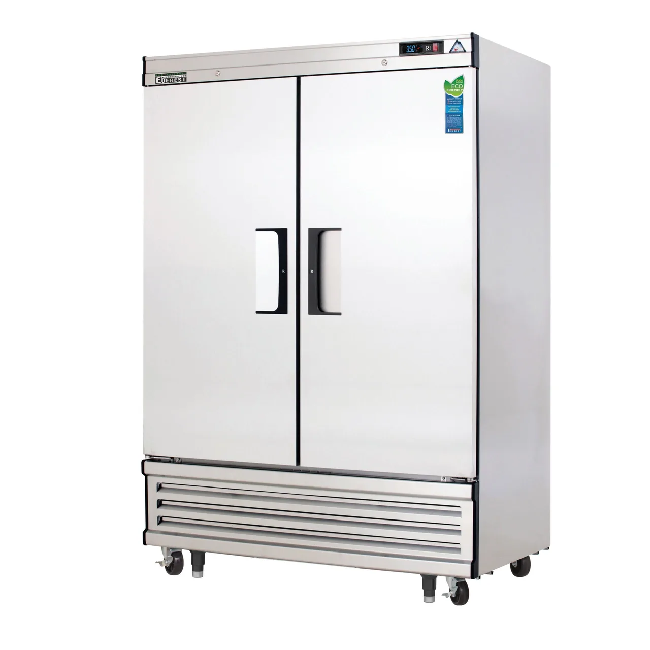 Everest EBR2 54″ Two Section Reach-In Refrigerator w/ 2 Solid Full Doors, Bottom Mount, Stainless Steel, 50 cu. ft.