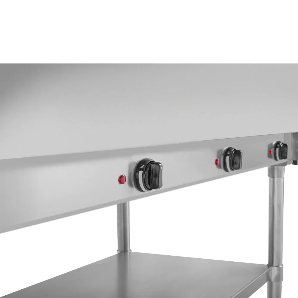 BevLes BVST-3-240 44″ Hot Steam Table w/ (3) Wells & Undershelf, 208-230v 4