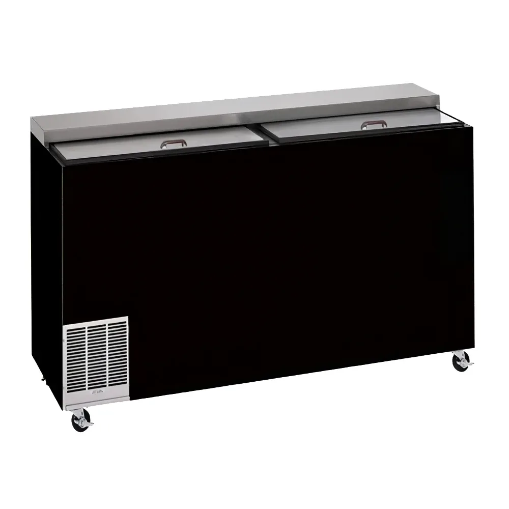 Perlick BC48RT-BS-STK 48″ Forced Air Bottle Cooler – Holds (206) 12 oz Bottles, Black, 115v