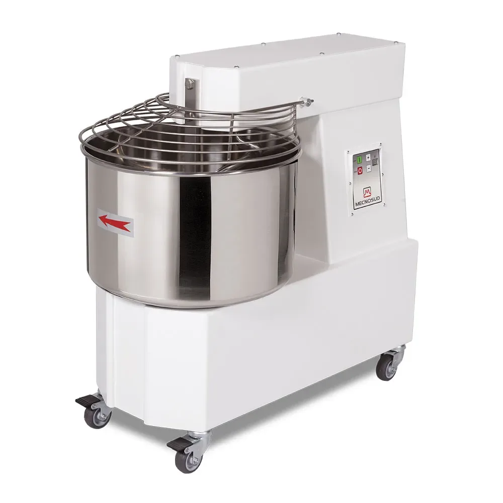 AMPTO TS44MD Spiral Mixer with 55 qt Fixed Bowl, 2-Speed, 97 lbs Dough Capacity, 3 hp