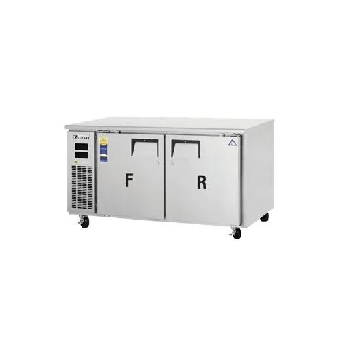 Everest ETRF2 59″ Undercounter/Worktop Dual Temperature Refrigerator/Freezer w/ 2 Doors