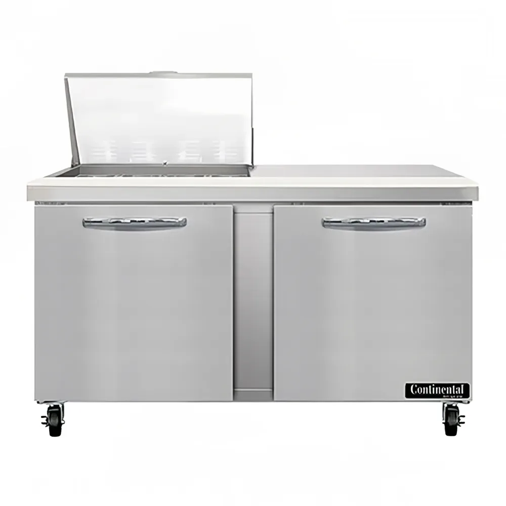 Continental SW60N12M 60″ Sandwich/Salad Prep Table w/ Refrigerated Base, 115v