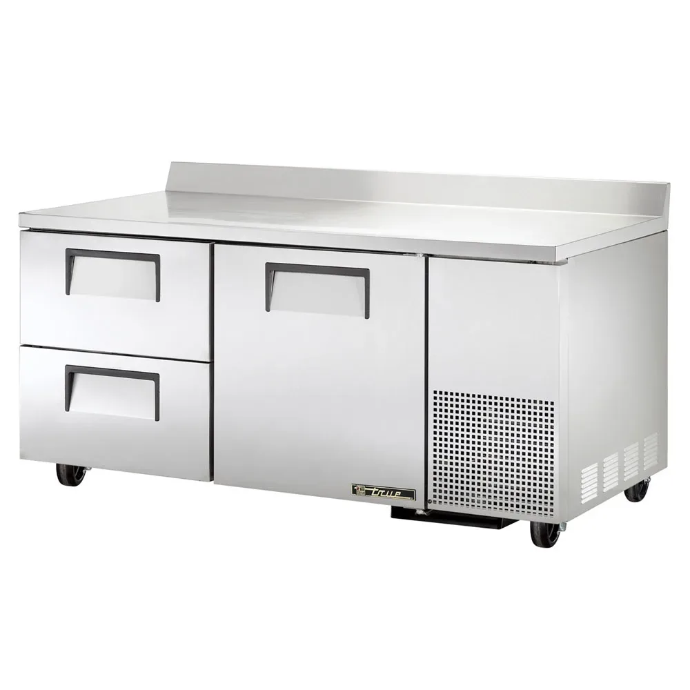 True TWT-67D-2-HC 67″ Worktop Refrigerator w/ (2) Sections & (2) Drawers, 115v