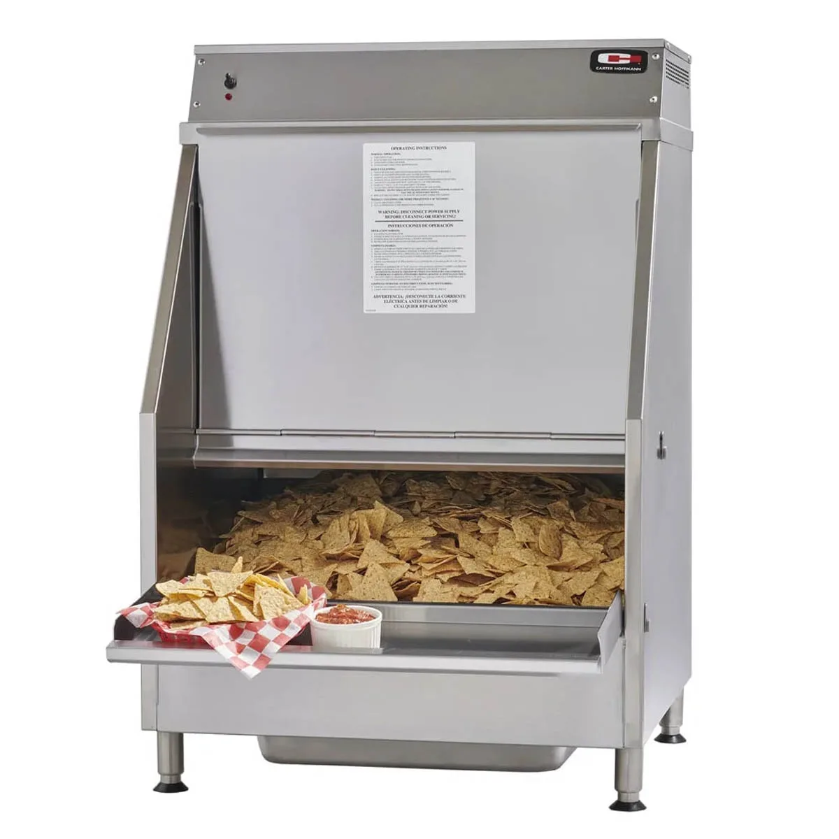 Carter-Hoffmann CW4E Gravity Feed Chip Warmer w/ 44 gallon Capacity – Stainless, 120v