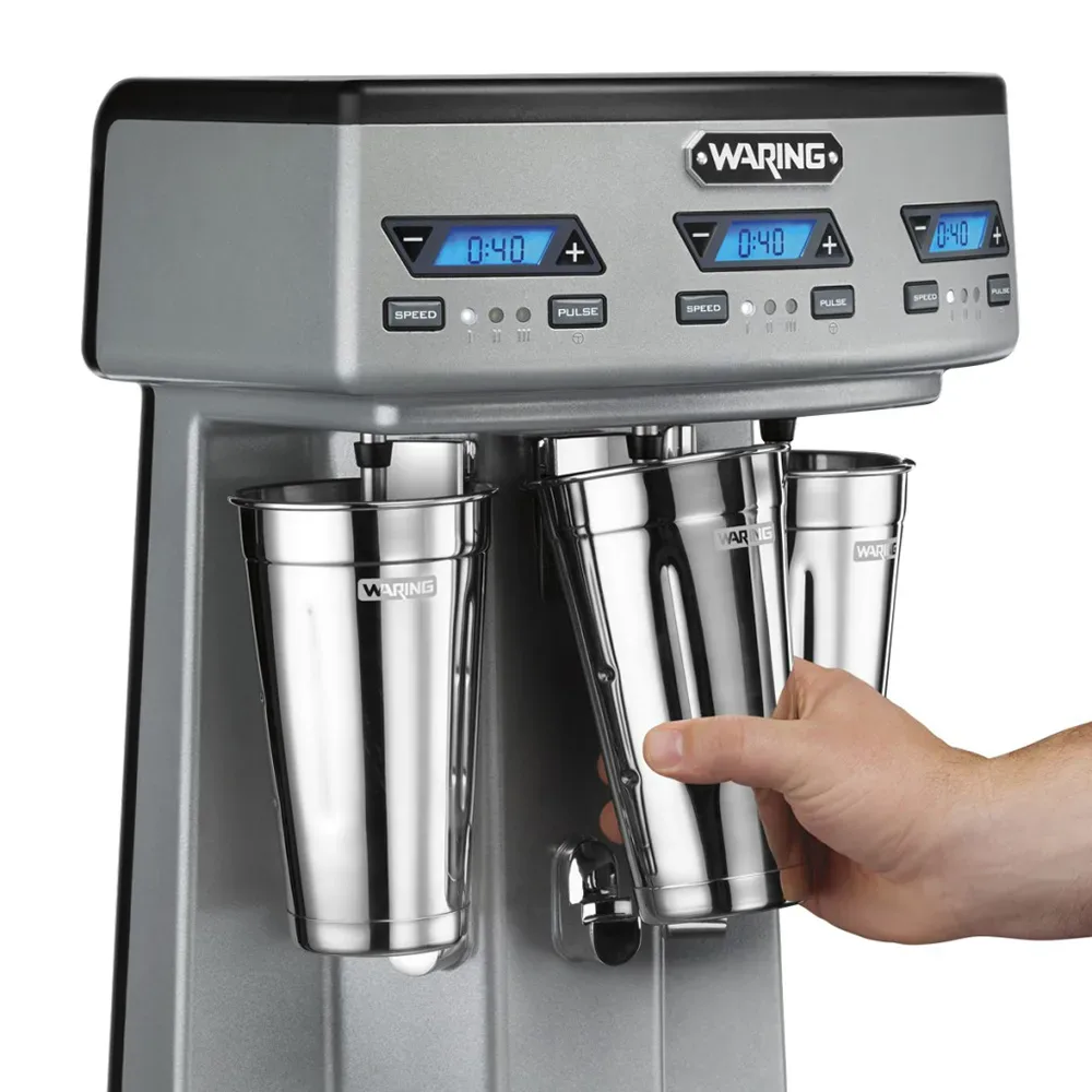 Waring WDM360TX Countertop Drink Mixer w/ (3) Spindles & (3) Speeds, 120v 3
