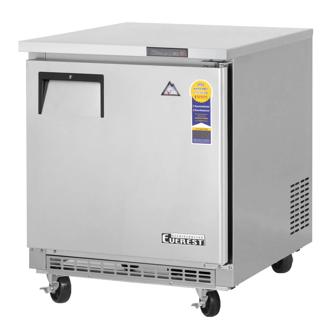 Everest ETBF1 27″ 1-Section Undercounter Freezer w/ 1 Door, 7.5 cu. ft.