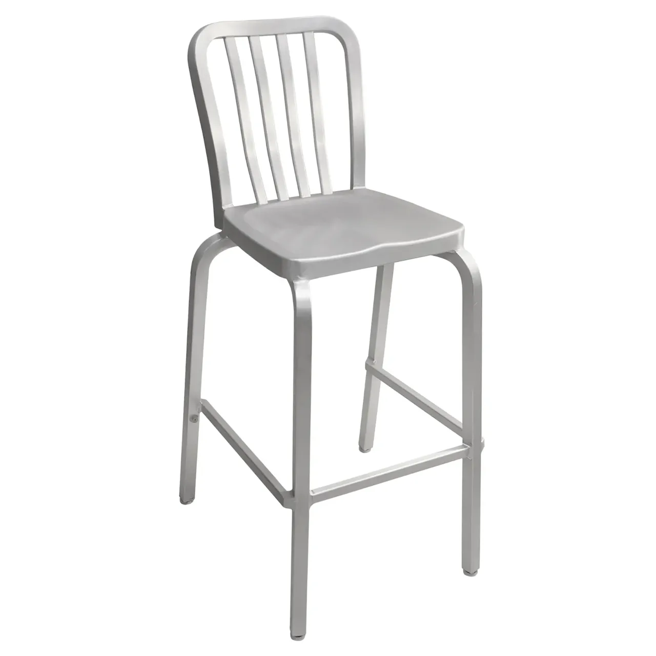 AAA Furniture Wholesale 801BS Aluminum Bar Stool with Slat Back (Quick Ship)