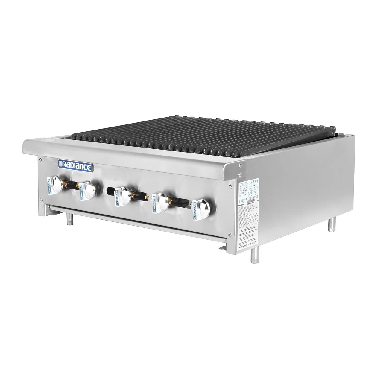 Turbo Air TARB-30 30″ Countertop Gas Charbroiler, (5) Burners with Manual Controls